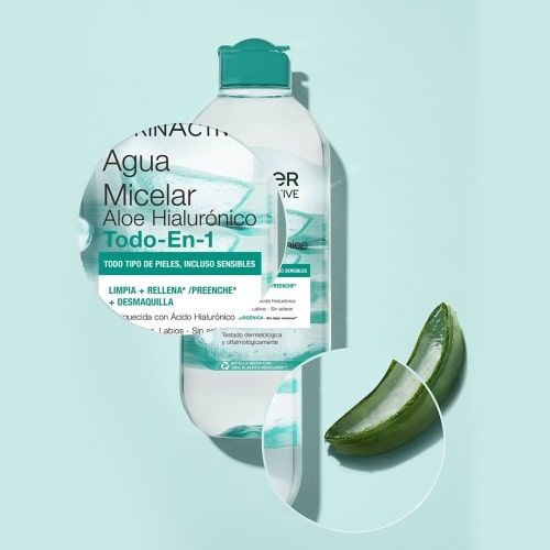 Skin Active agua micelar Aloe Hialurónico