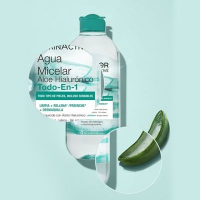 Skin Active agua micelar Aloe Hialurónico