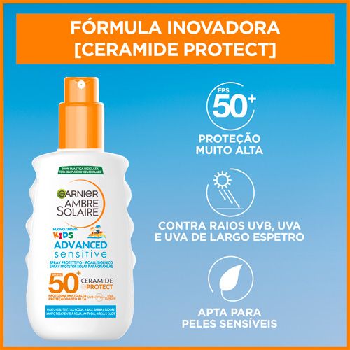 Protetor Solar Garnier Kids Sensitive Advanced Spray