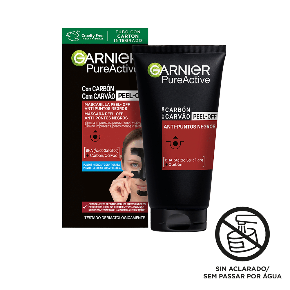 Pure Active Carvão Máscara Peel Off Antipontos Negros