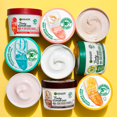 Garnier Body Superfood Creme Hidratante Nutri-Iluminador Corporal Manga e Vitamina C