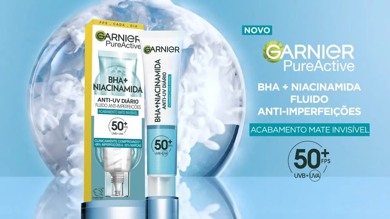 NOVO Pure Active Fluido Anti UV dirio e anti-imperfeies
