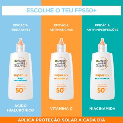 Fluido Facial Diário Anti-Imperfeições Super UV com Niacinamida e FPS50+