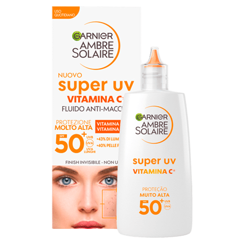 Fluido Facial Diário Anti-Manchas Super UV com Vitamina C e FPS50+
