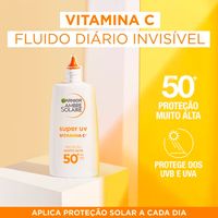 Fluido Facial Diário Anti-Manchas Super UV com Vitamina C e FPS50+