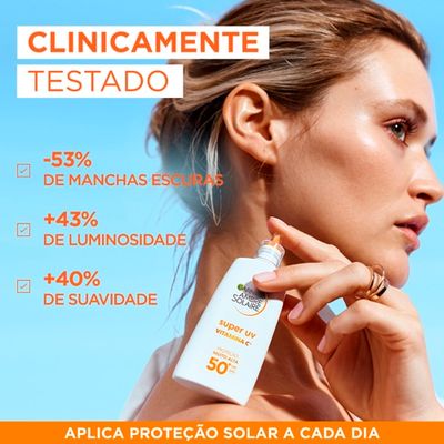 Fluido Facial Diário Anti-Manchas Super UV com Vitamina C e FPS50+