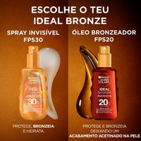 Garnier Ambre Solaire Ideal Bronze Óleo Protetor SPF20 150ml