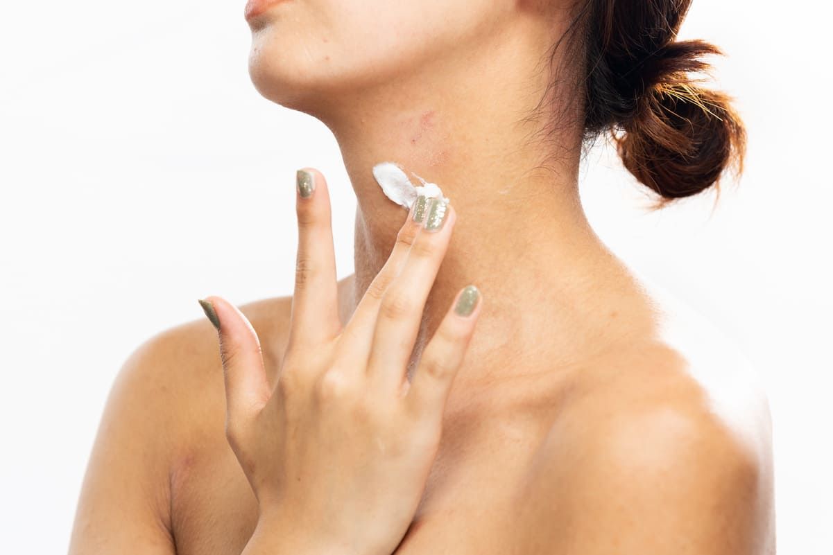 mancha branca no pescoco