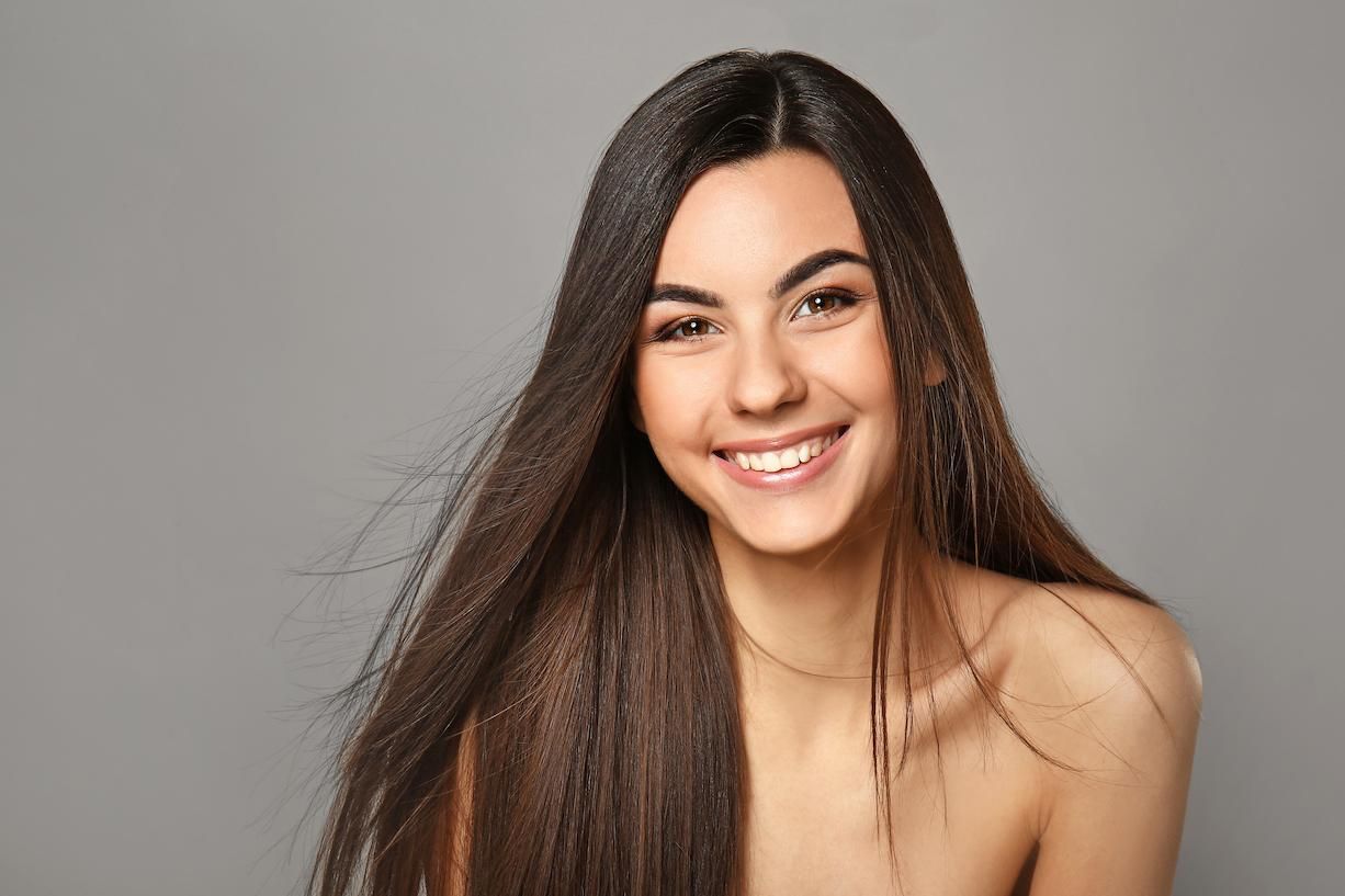 cabelo liso e comprido