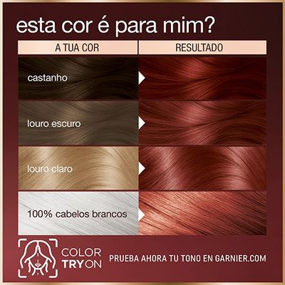 Tonalidade 6.52 Louro Escuro Groselha