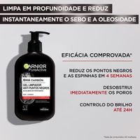 Pure Active Gel de Limpeza de Rosto com Carvão Pele com Tendência Acneica