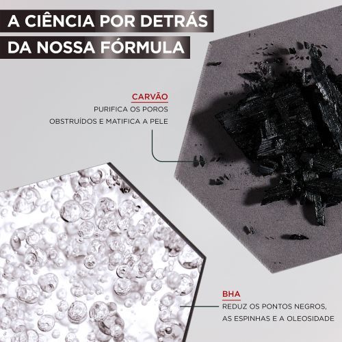 Pure Active Gel de Limpeza de Rosto com Carvão Pele com Tendência Acneica
