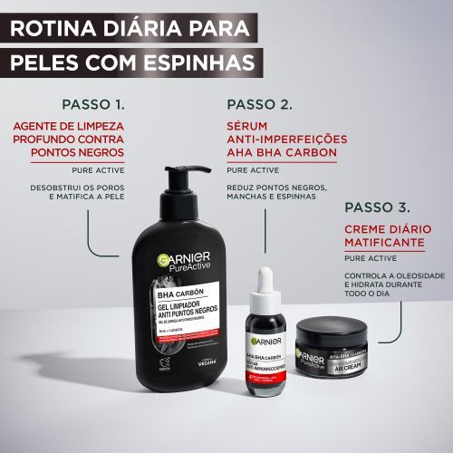 Pure Active Gel de Limpeza de Rosto com Carvão Pele com Tendência Acneica