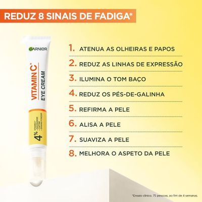 Creme para contorno de olhos com Vitamina C