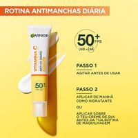 Garnier SkinActive Vitamina C* Fluido UV Diário Iluminador Invisível 40ml