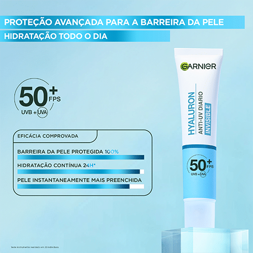 Garnier Hyaluron Fluido Anti-UV Diario Invisível