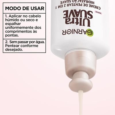 Creme de Pentear 2 em 1: Hidratação Suave