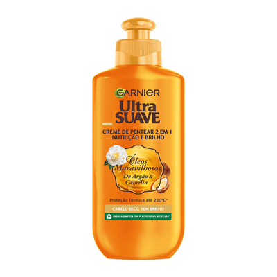 Crema de Peinar 2 en 1: Nutrição & Brilho