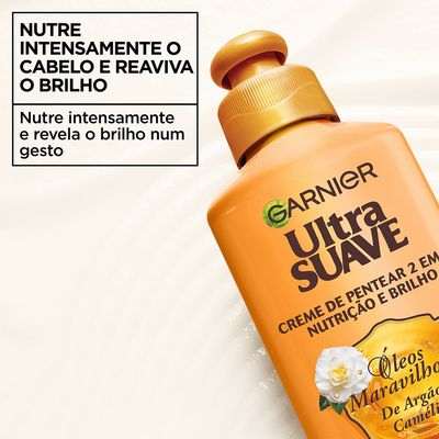 Crema de Peinar 2 en 1: Nutrição & Brilho