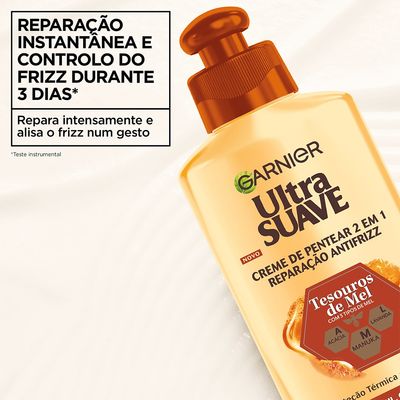 Creme de Pentear 2 em 1: Reparação Antifrizz
