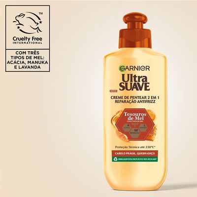 Creme de Pentear 2 em 1: Reparação Antifrizz