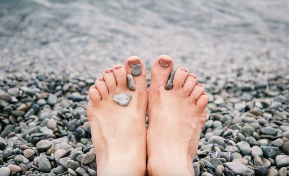 950 pes secos e gretados