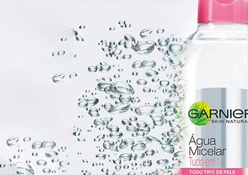 água micelar de limpeza