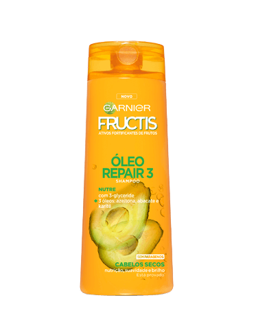 Fructis Óleo Repair 3 Shampoo para Cabelos Secos