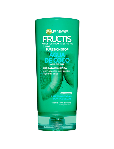 fructis pure non stop água de coco amaciador