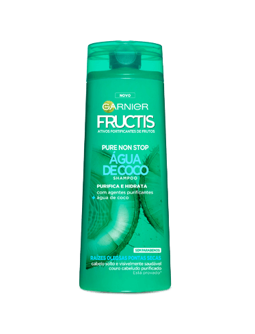 fructis pure non stop água de coco shampoo