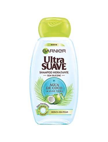 cabelo ultra suave água de coco shampoo