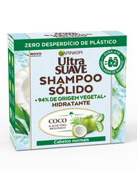 Shampoo Sólido Ultra Suave leite de coco e aloe vera