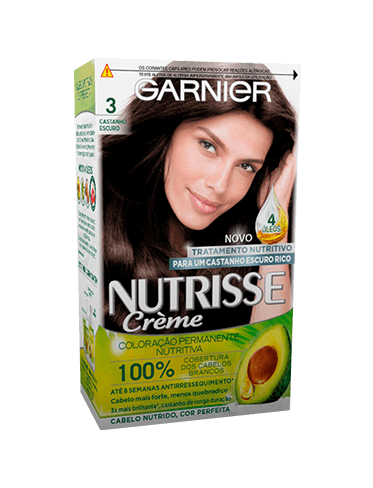 coloração nutrisse 3.0 castanho escuro