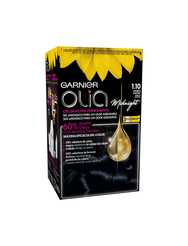 Coloração Olia Midnight 1.10 Preto Safira