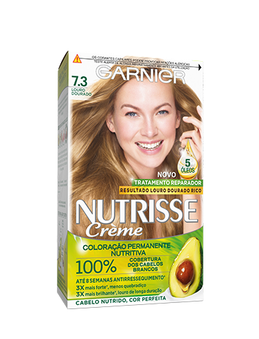 coloração nutrisse 7.3 louro dourado