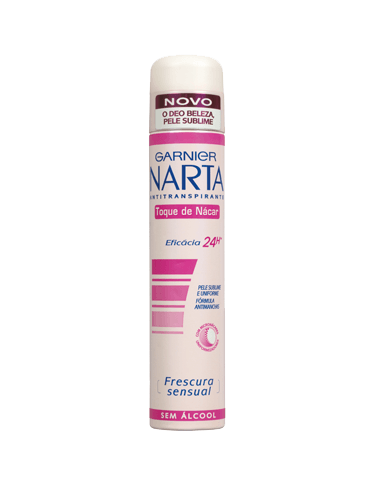 narta mulher toque de nácar spray