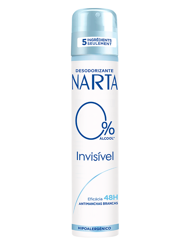 Narta Invisivel 0% Álcool Spray