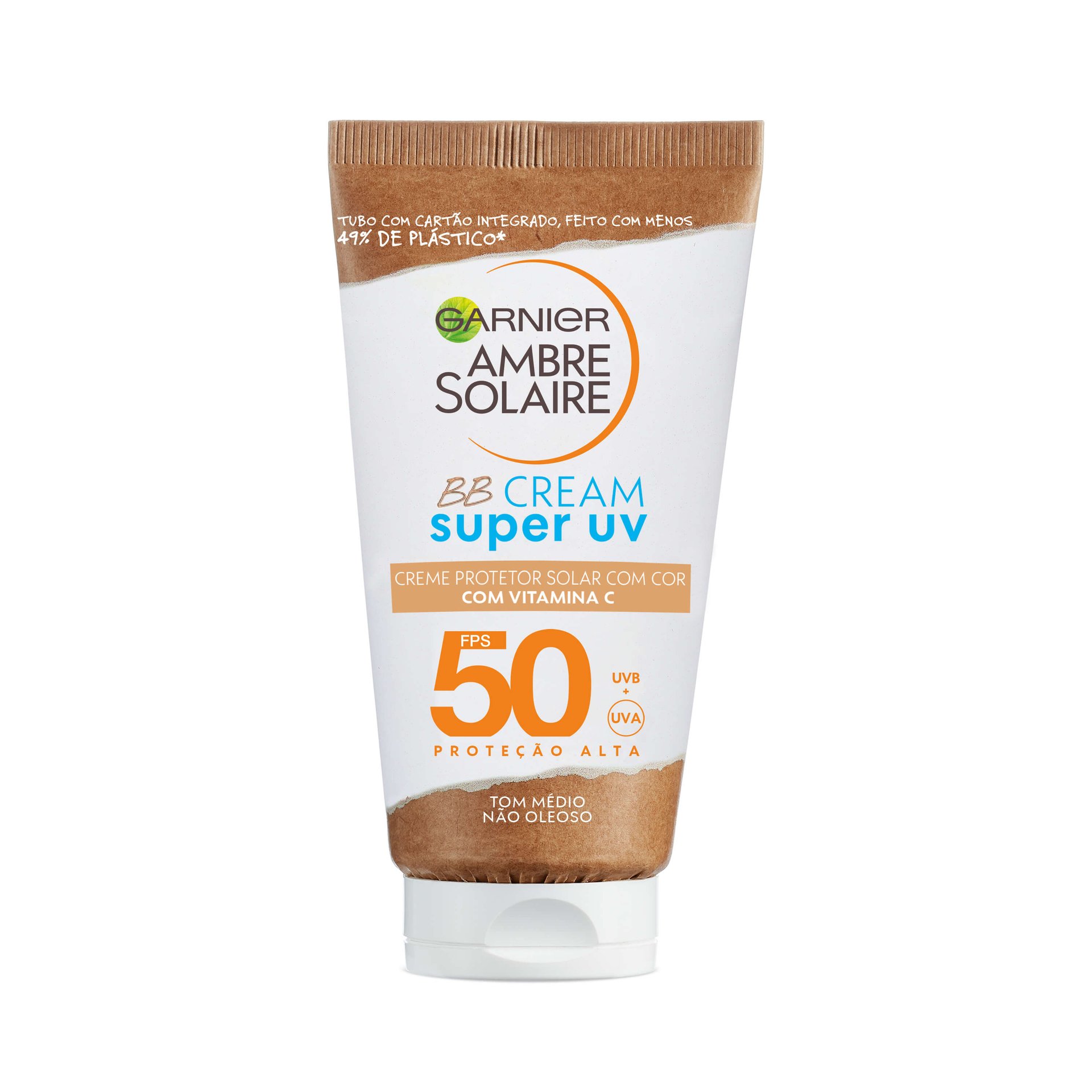 Protetor Solar com cor BB Cream FPS50 Ambre Solaire