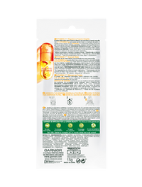 Máscara de tecido de Ampola de Vitamina C Rosto verso